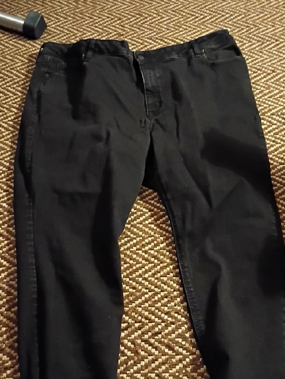 Old Navy Women's Mid-Rise Rock Star Super Skinny Black Jeans